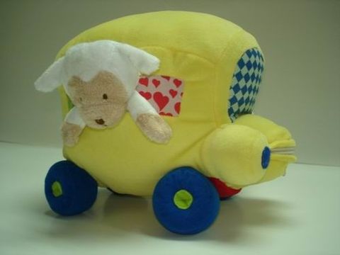 Soft plush plane pull toy