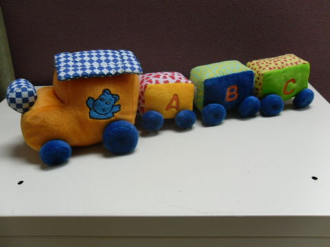 Soft plush train