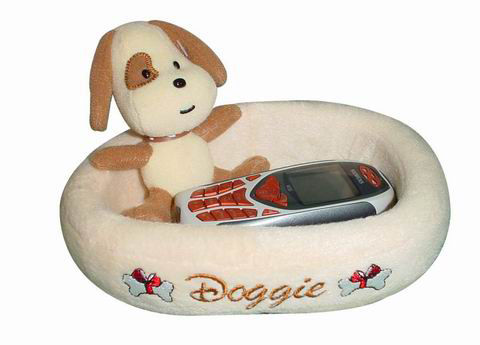 Plush dog bed novelty