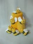 Yellow plush pet toy